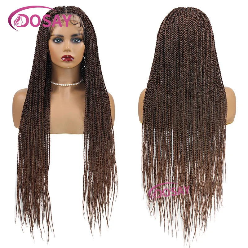 Dosay Twist Braided Wigs Box Braided Full Lace Frontal Wig