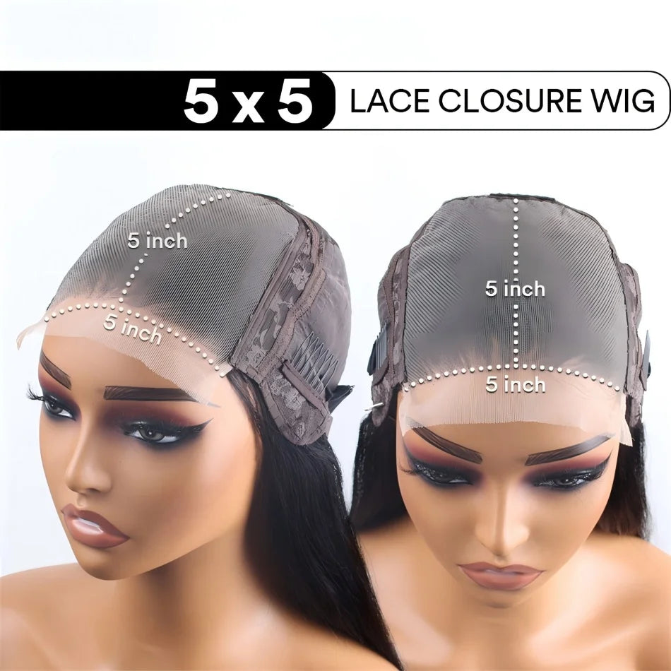 Smilegirl Lace Front Human Hair Wigs HD Transparent Lace