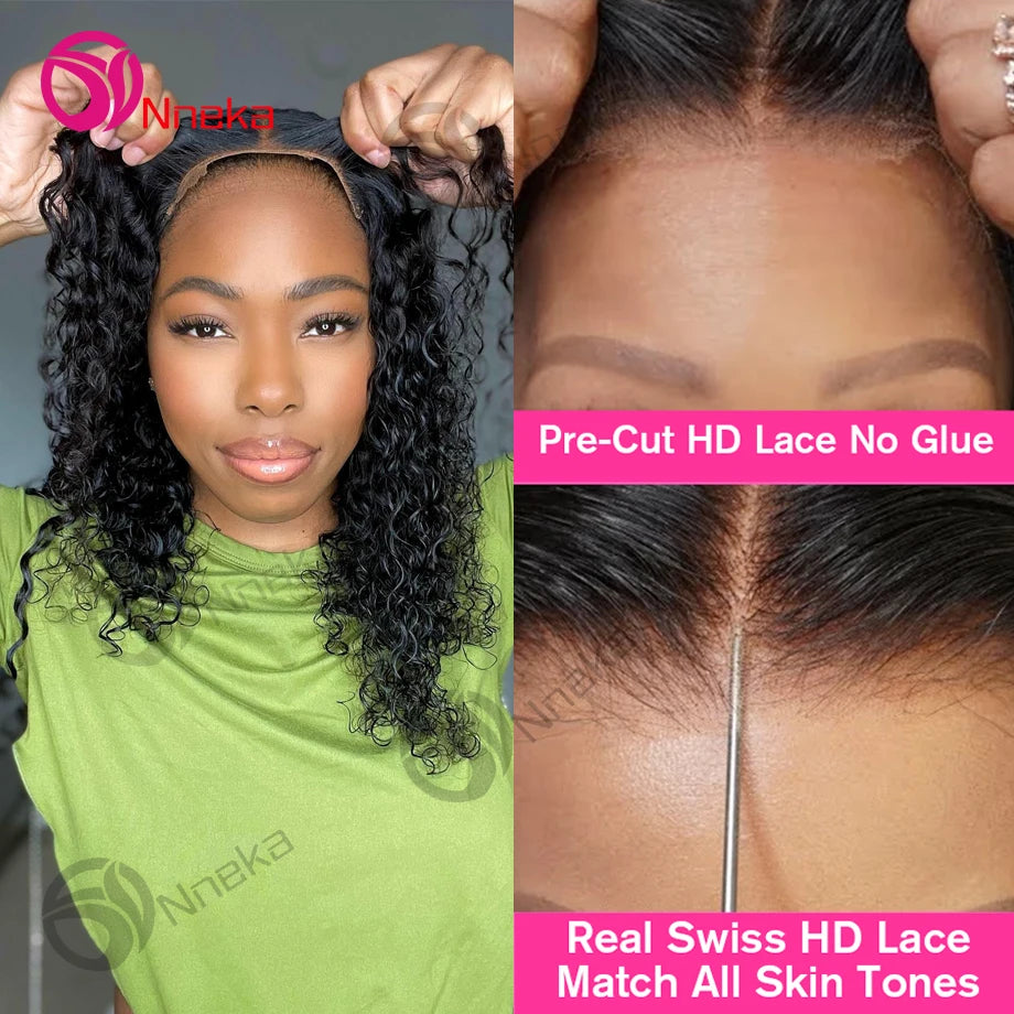 Nneka Brazilian Water Wave Lace Closure Wig Glueless Remy