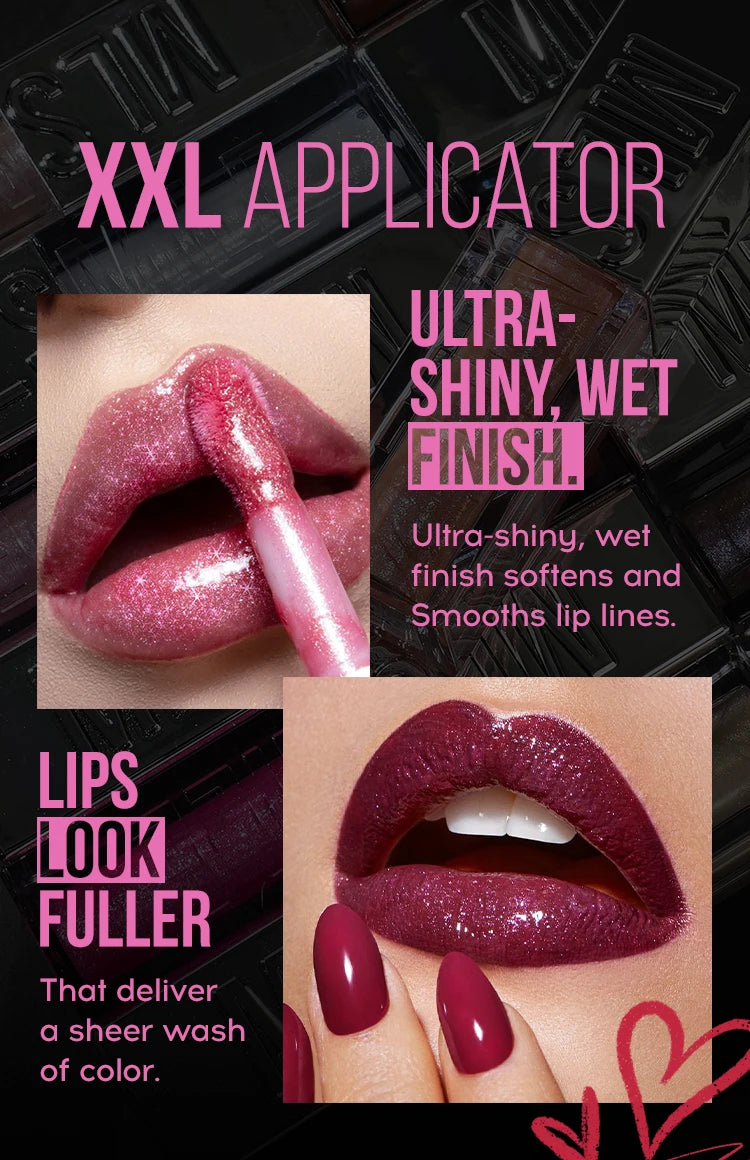 Hign-concerned 6 Color Pearl Sparkling Lip Gloss Set Waterproof Long-Lasting