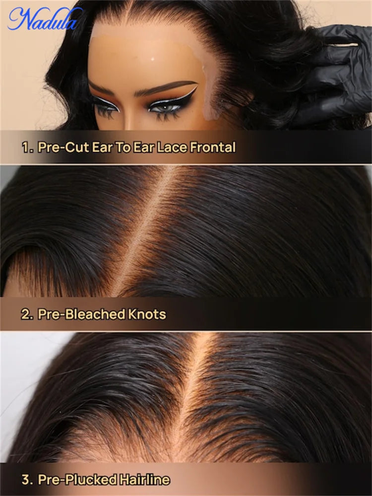 Nadula Yaki Straight Glueless Wig Human Hair Ready To Wear