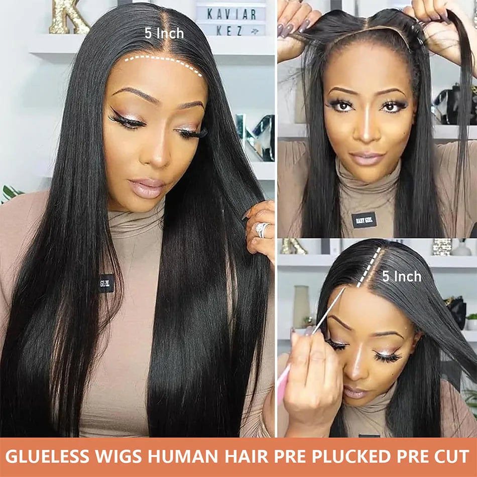 Smilegirl Lace Front Human Hair Wigs HD Transparent Lace