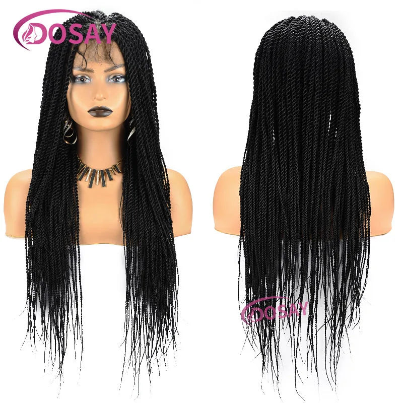 Dosay Twist Braided Wigs Box Braided Full Lace Frontal Wig