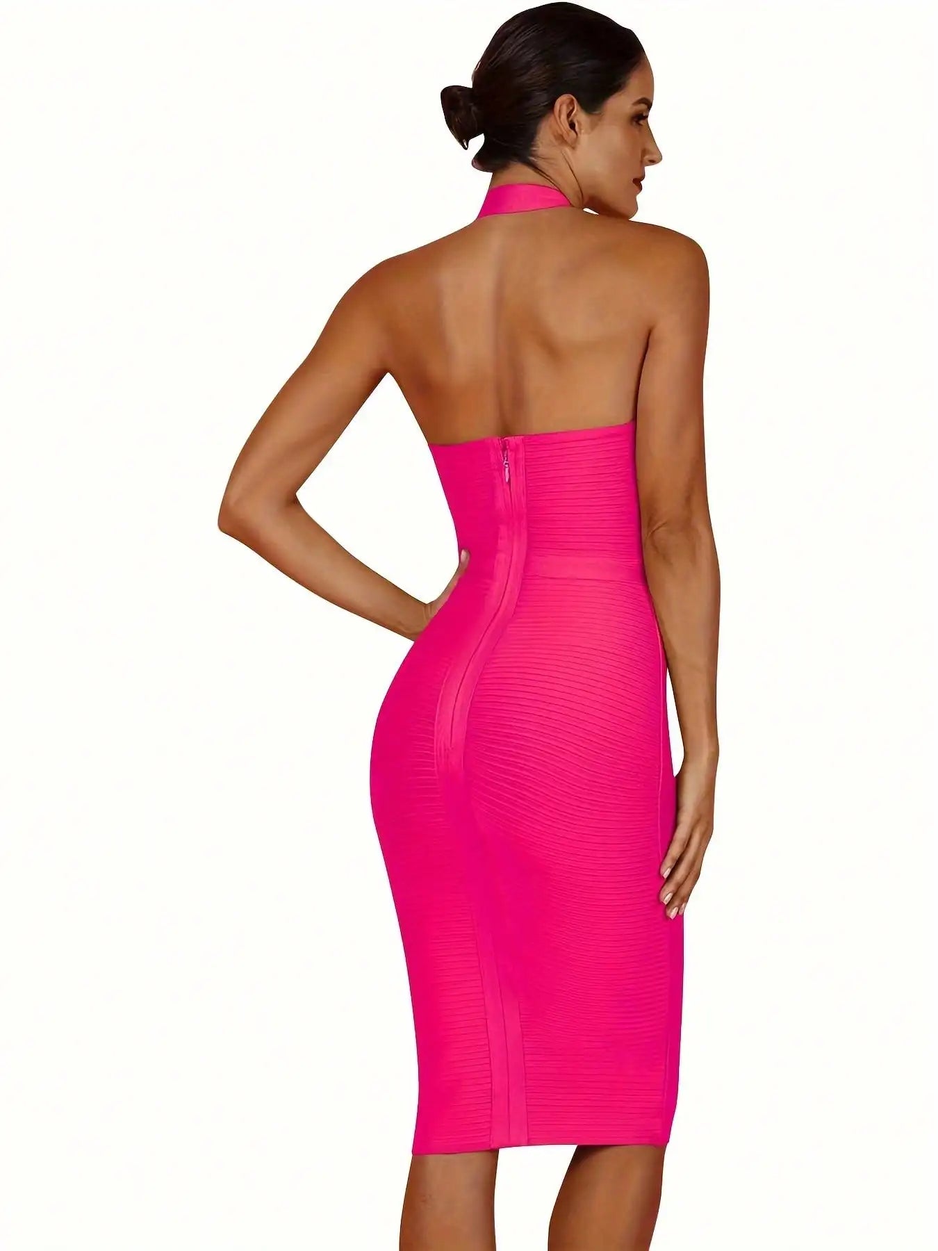 Ocstrade Bandage Dress Bodycon Evening Gown One Shoulder