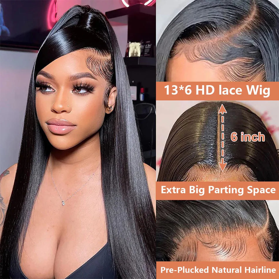 Smilegirl Lace Front Human Hair Wigs HD Transparent Lace
