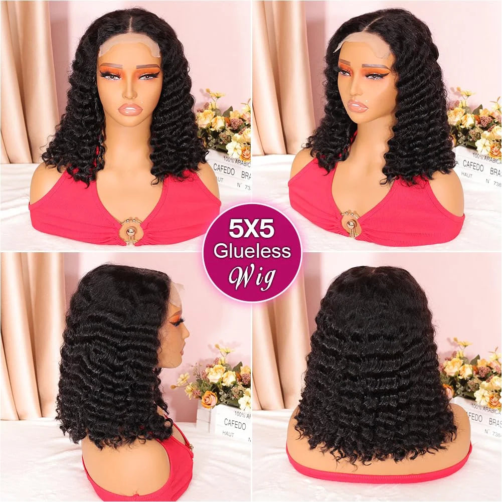 Smilegirl Remy Brazilian Lace Front Wig HD Frontal Glueless