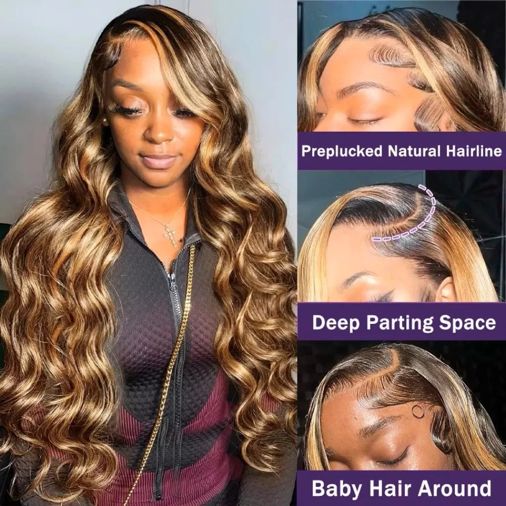Baluiki Lace Front Wig HD Remy Human Hair Body Wave