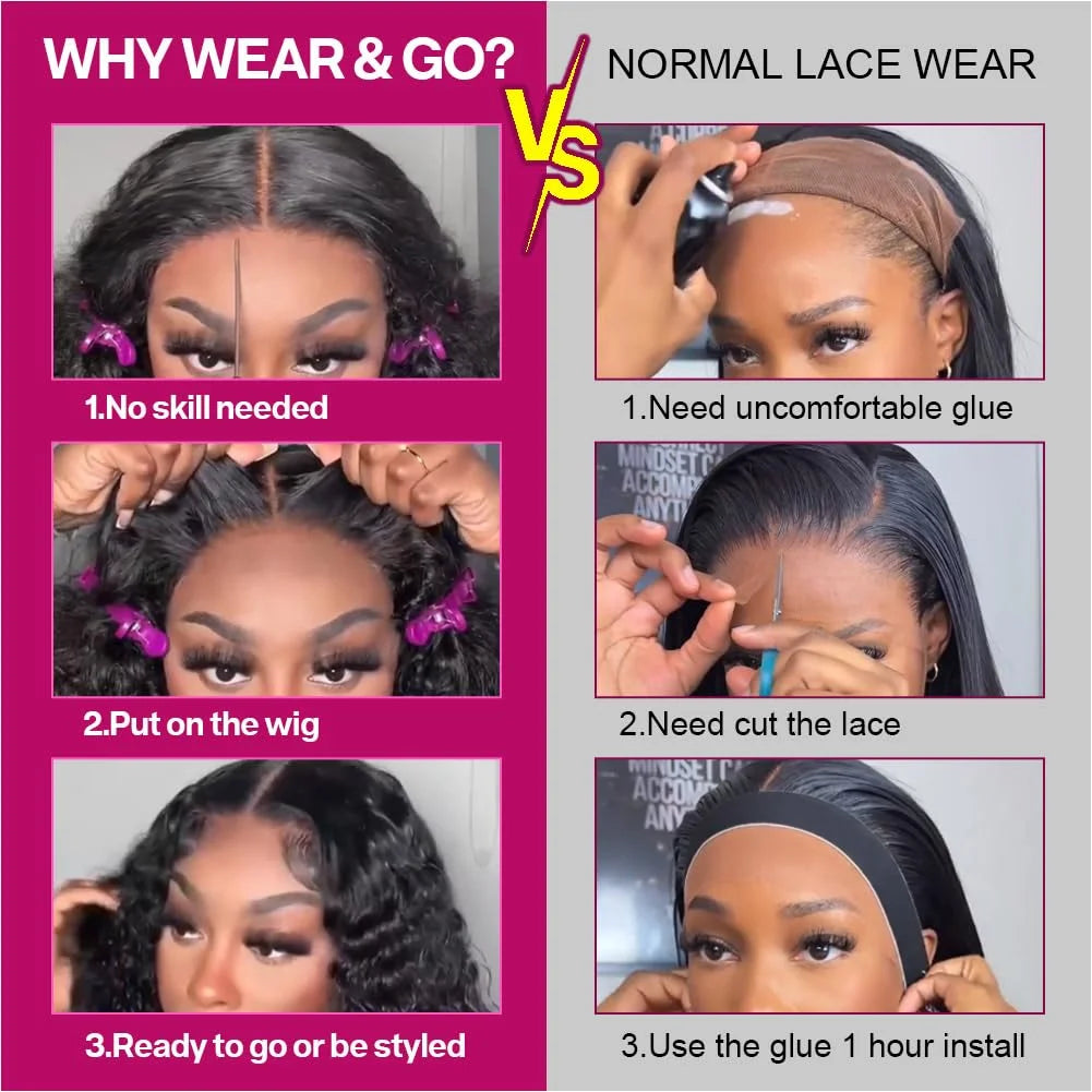 Smilegirl Remy Brazilian Lace Front Wig HD Frontal Glueless