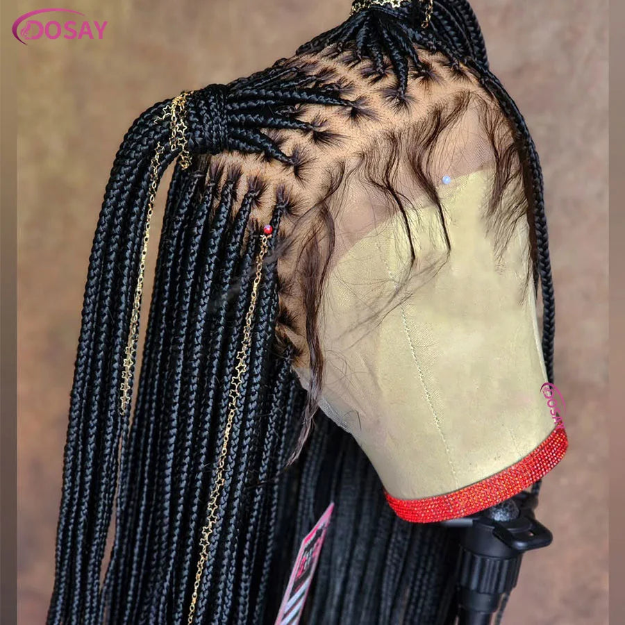 DosayCap Full Lace Knotless Cornrow Wig With Baby Hair