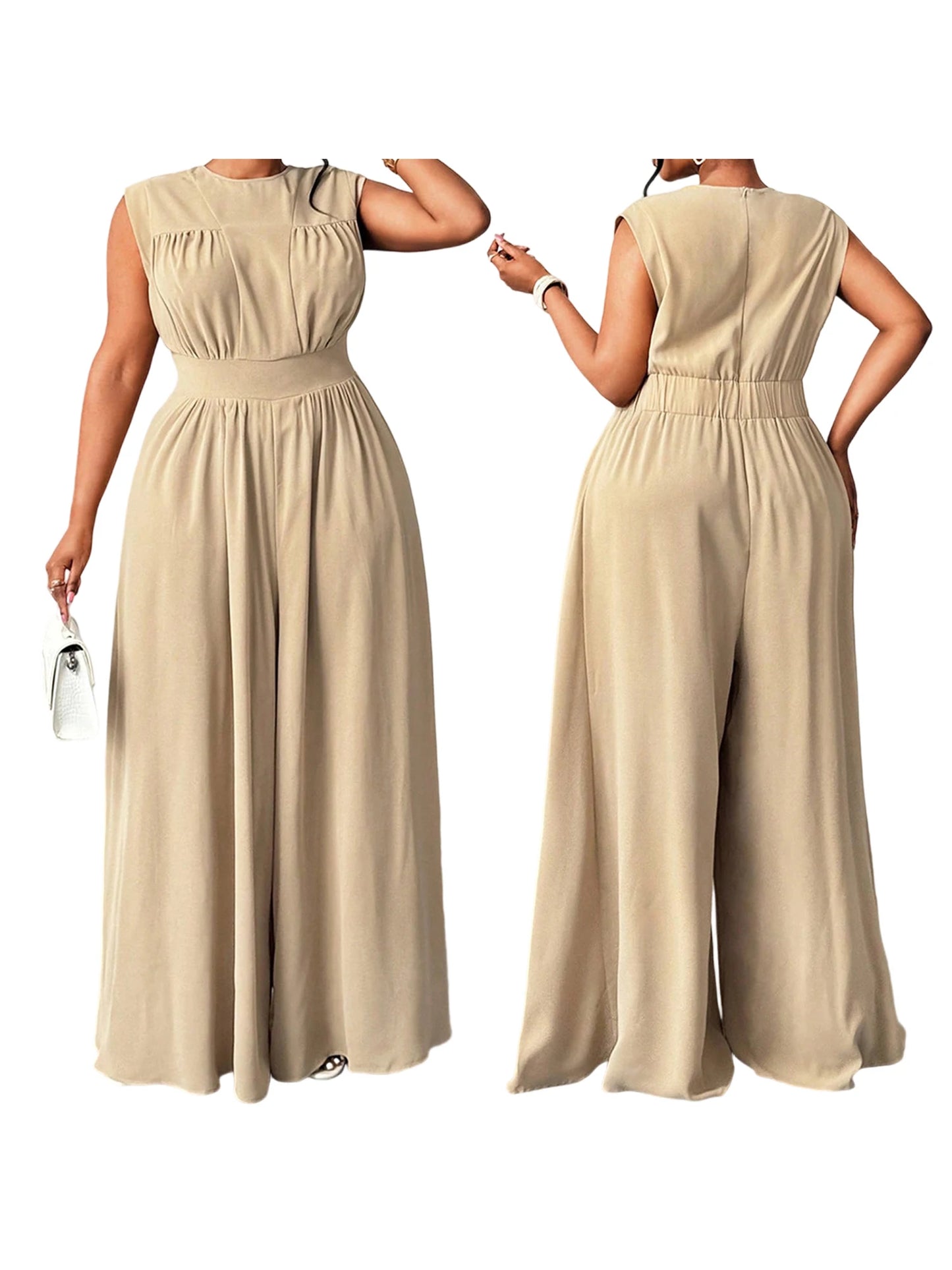 Craft of Weaving Women Floral Print Jumpsuit V-Neck Sleeveless