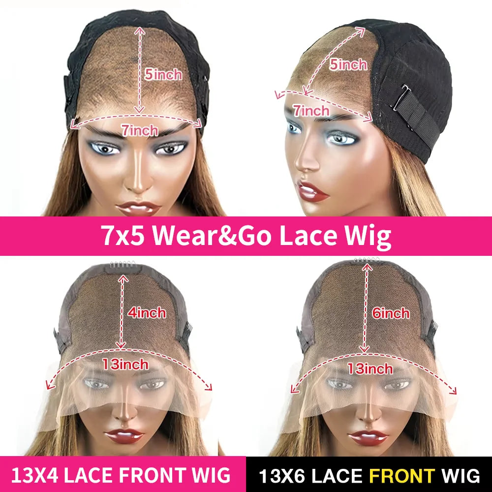 StarGlow Remy Brazilian Deep Wave Glueless Lace Front Wig