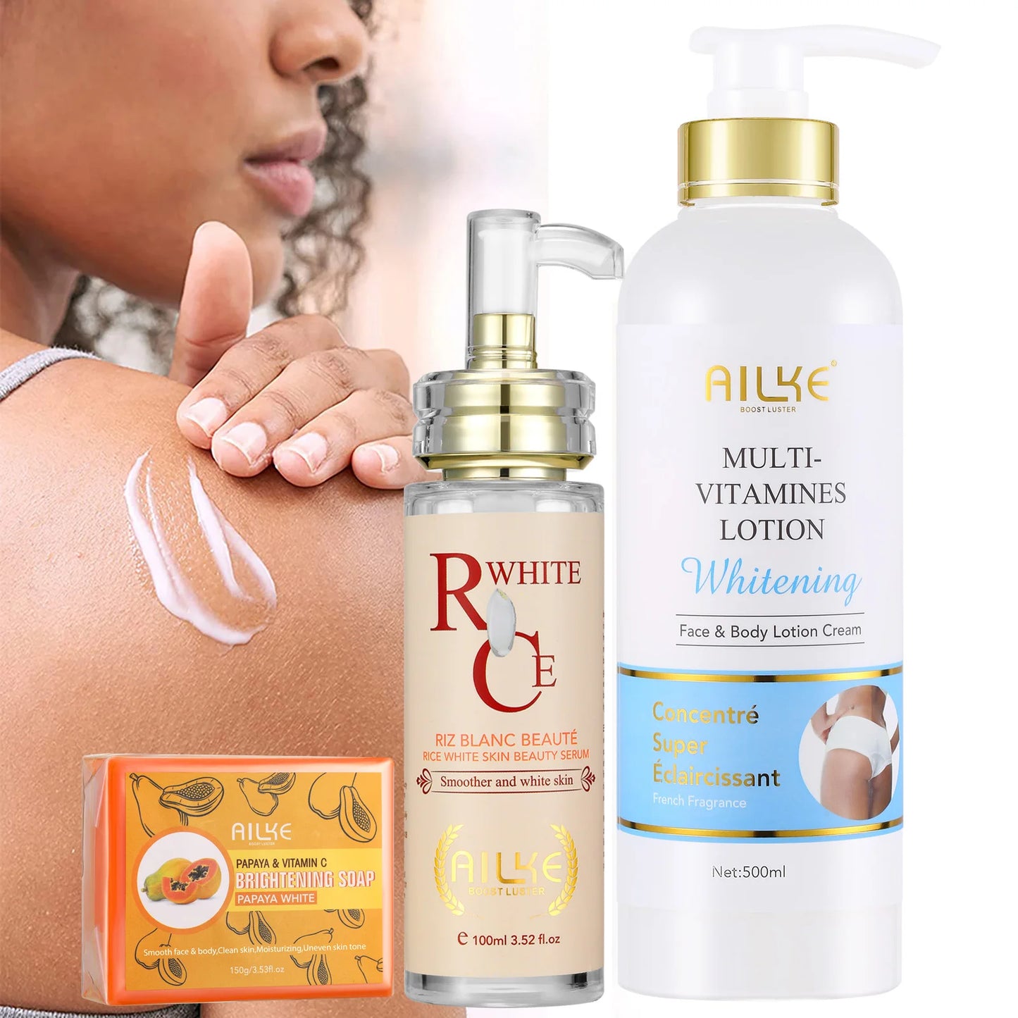 Ailke Multi Vitamin Whitening Body Lotion With B3 B5